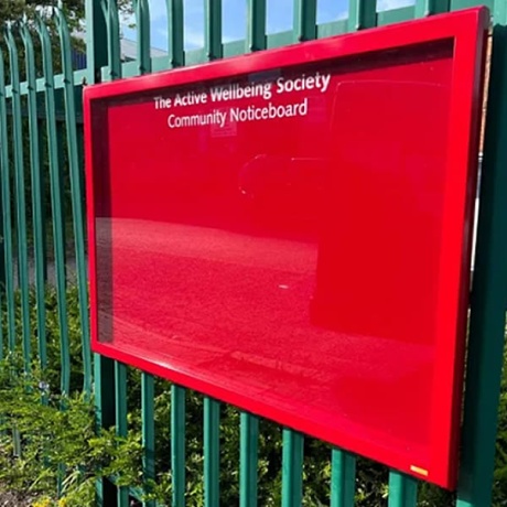 Sentinel Rail Mounted Exterior Noticeboard with Optional Printed Text
